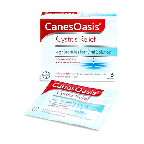 CanesOasis Cystitis Relief 4g Granules for Oral Solution 6 sachets