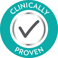 Clinically Proven badge.