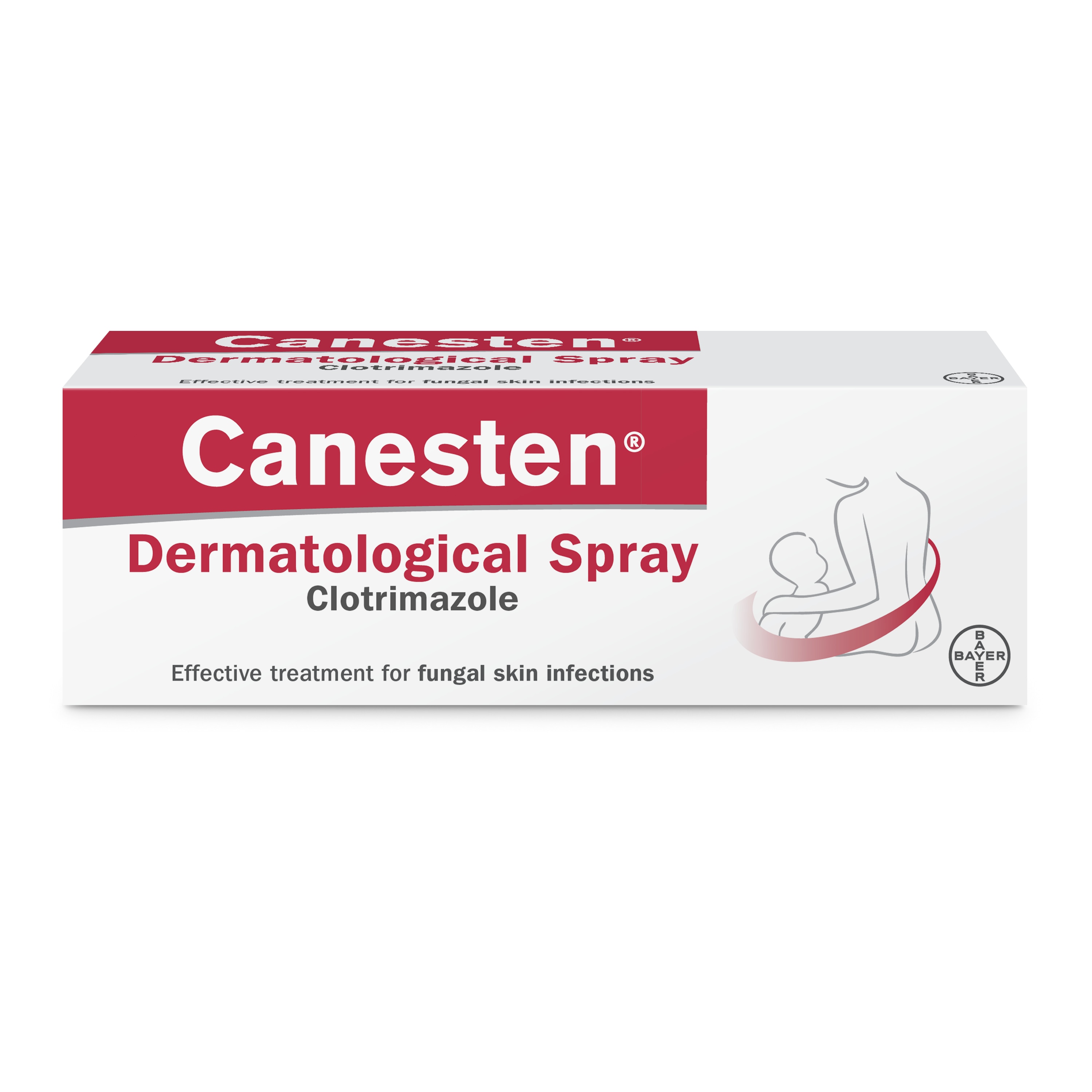 Canesten Dermatological Spray for ringworm, jock itch and fungal sweat rash treatment