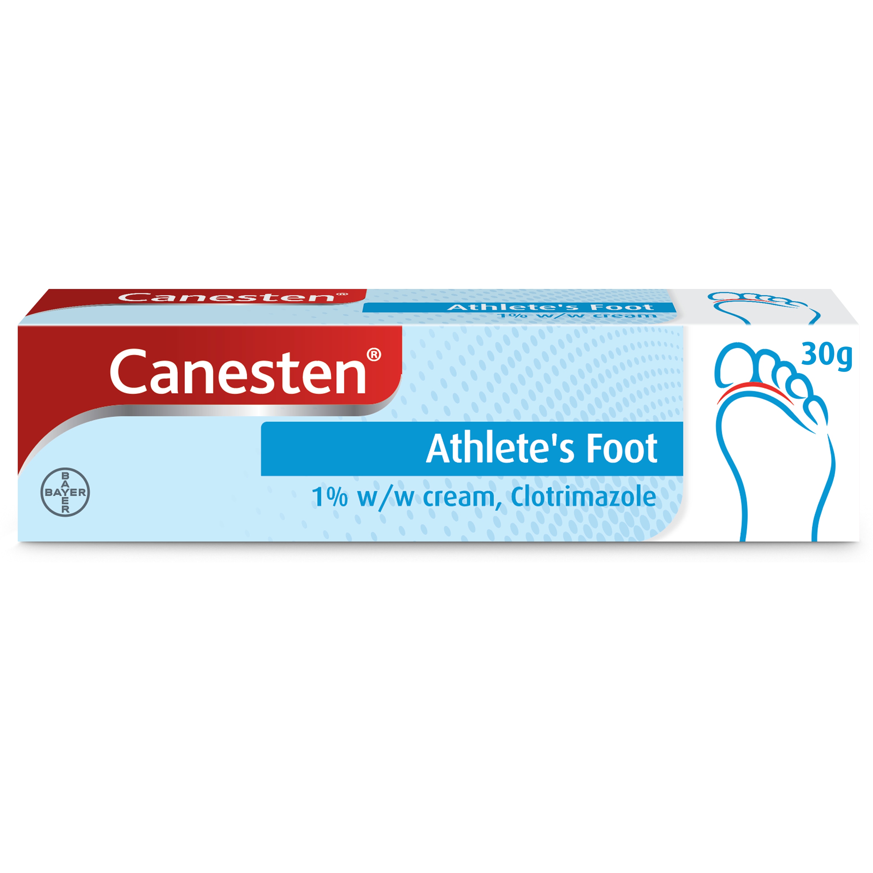 Canesten Athlete’s Foot Cream for athlete’s foot treatment