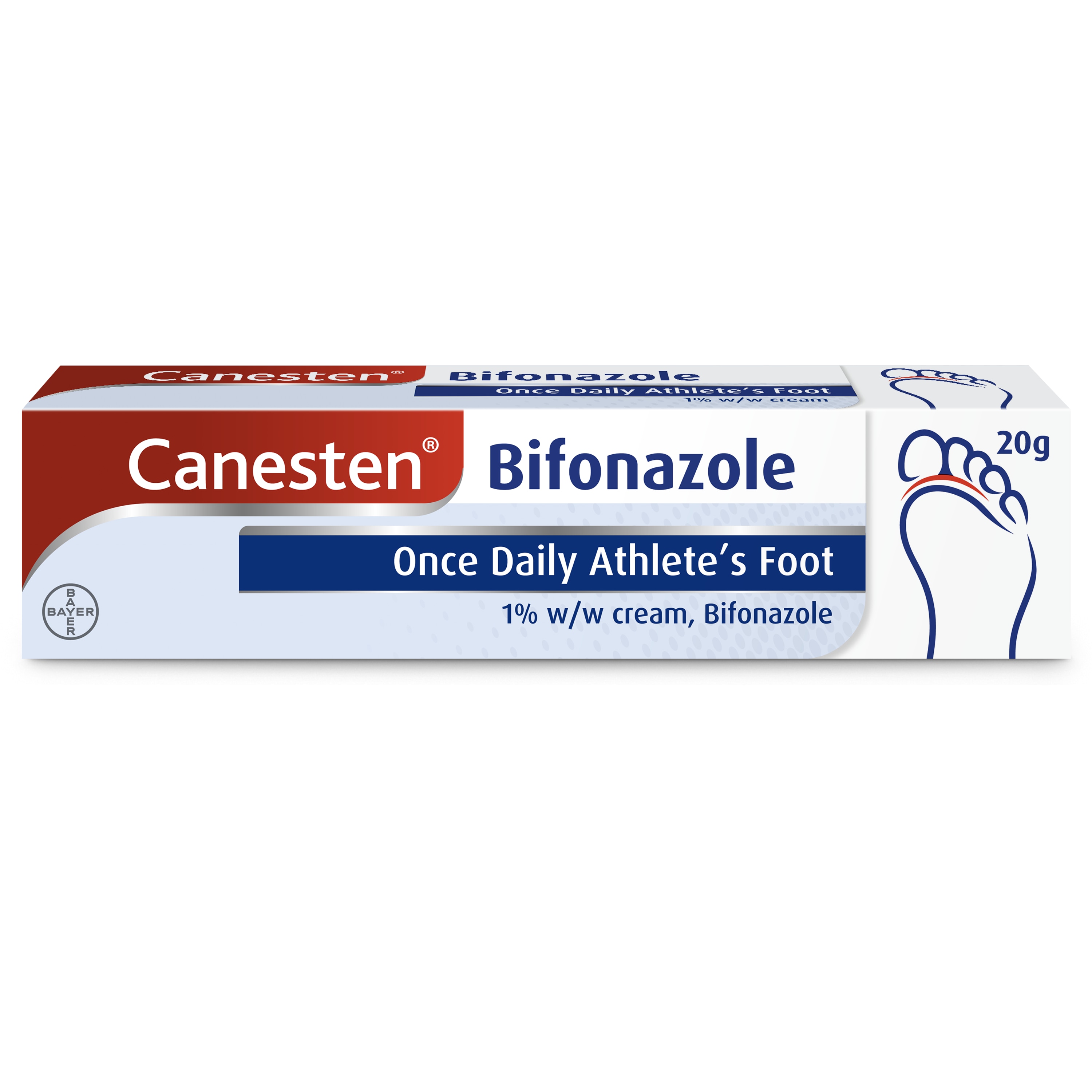 Canesten Bifonazole Once Daily Athlete’s Foot Cream for athlete’s foot treatment 