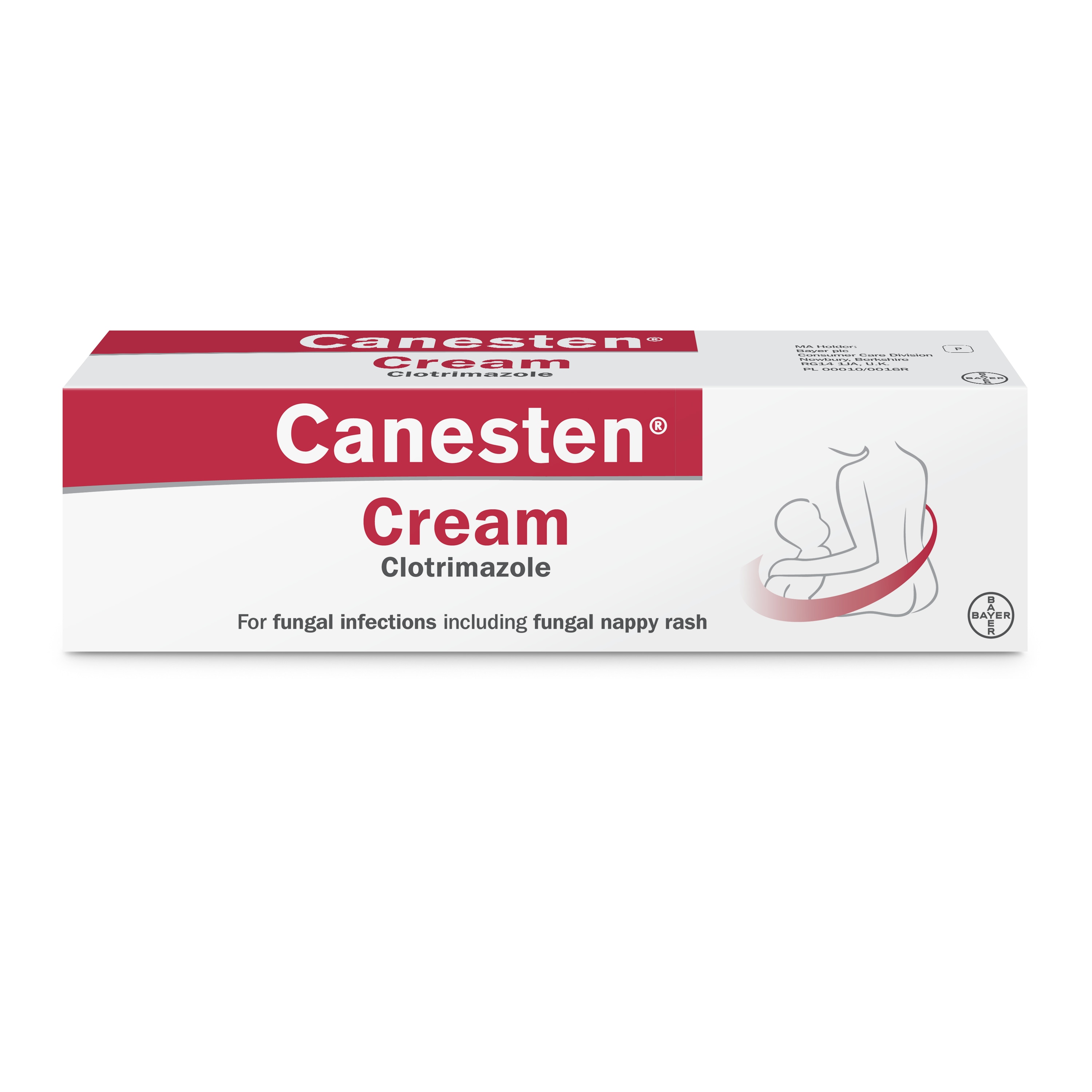 Canesten Cream for ringworm, jock itch, fungal sweat rash and fungal nappy rash treatment