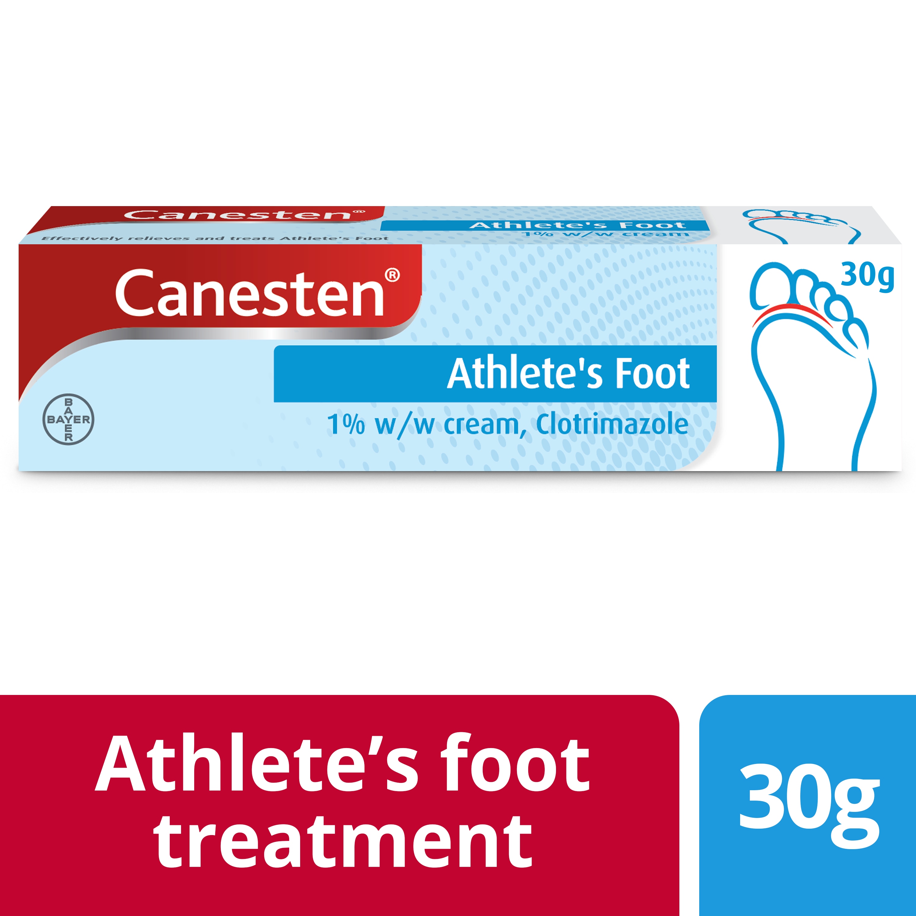 Canesten Athlete’s Foot Cream for athlete’s foot treatment