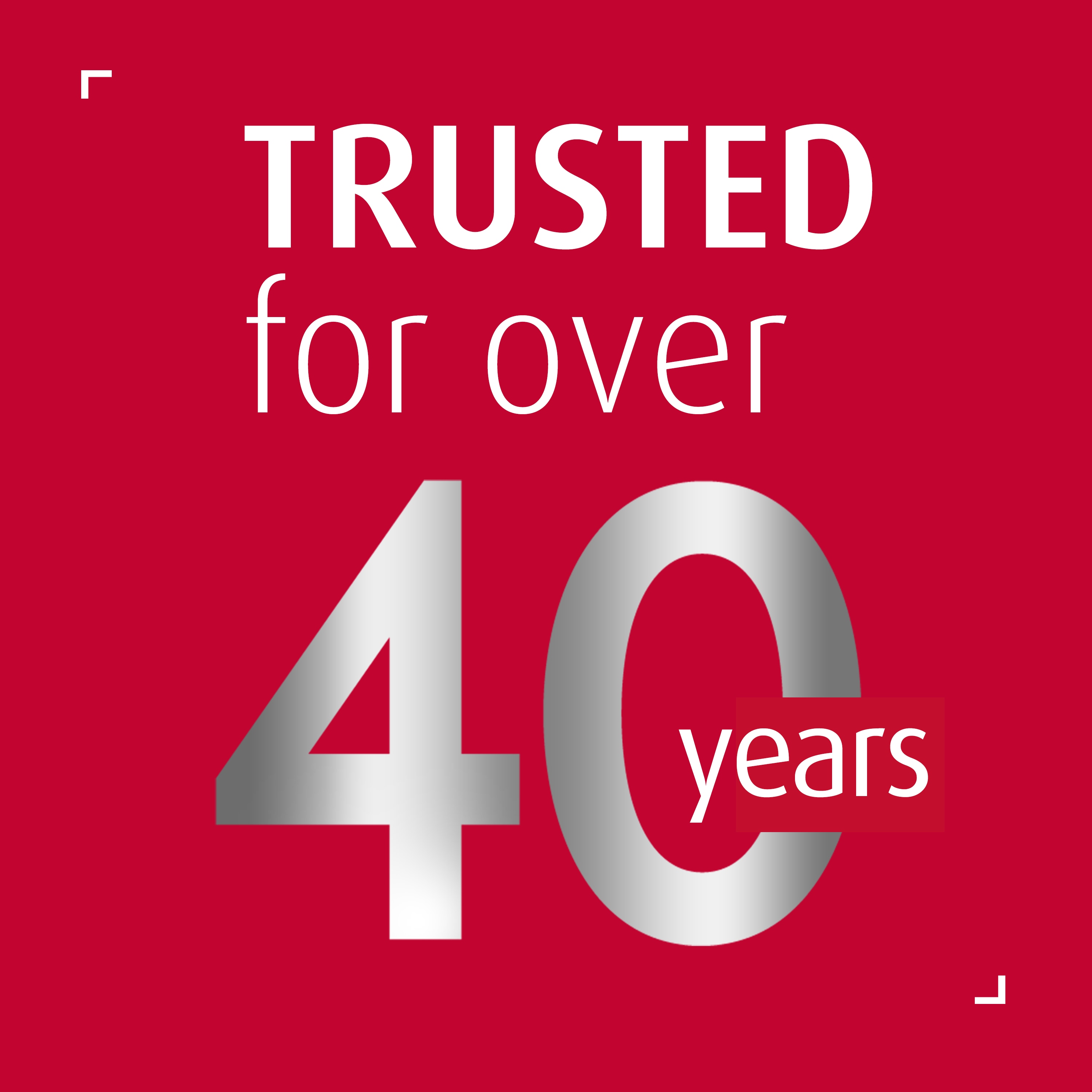Trusted for over 40 years