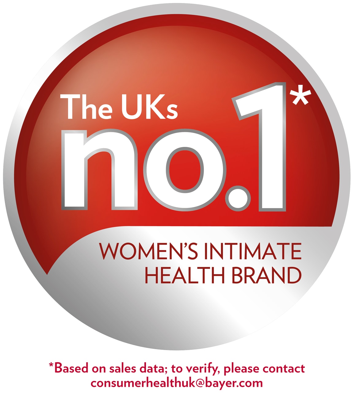 Canesten badge: Canesten UK’s no.1 Women’s Intimate health brand