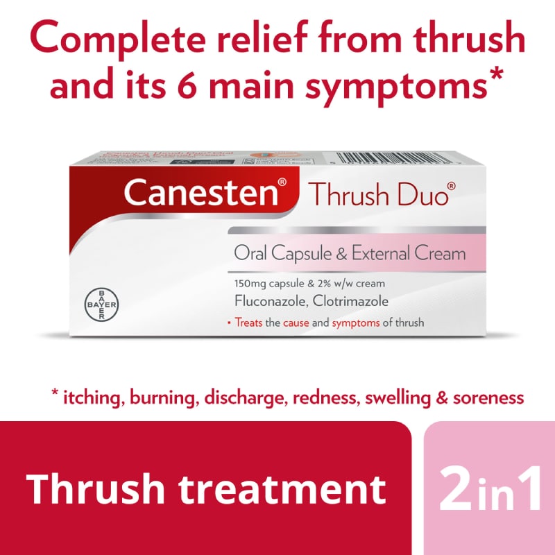 Canesten® Thrush Duo Oral Capsule & External Cream