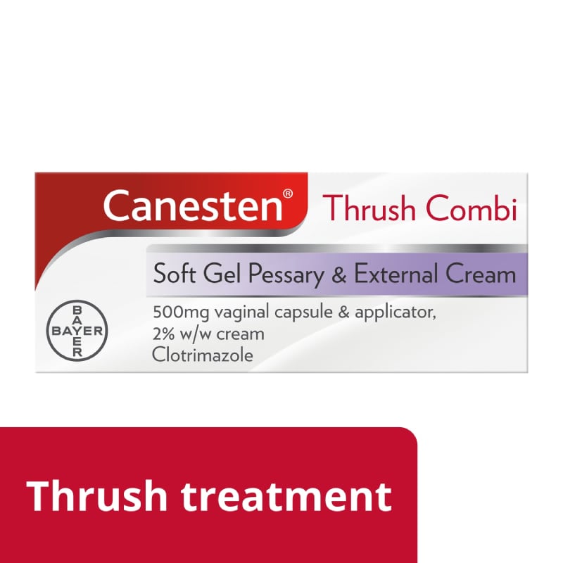 Thrush Combi Soft Gel Pessary & External Cream